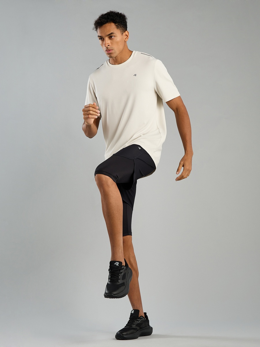 Plain Hybrid Shorts with Elasticated Waistband