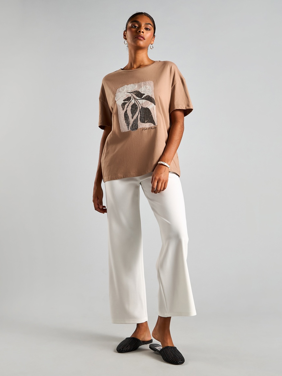 Sequin Embellished T-Shirt