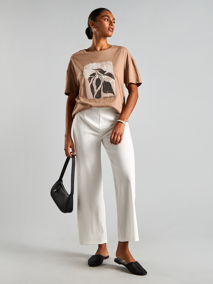 Sequin Embellished T-Shirt