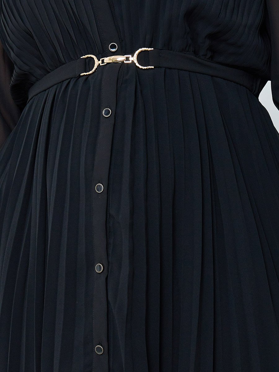 strapless open back dress Xscape Plus Size Satin Long Sleeve Faux Wrap Gown, Womens, 22W, Black