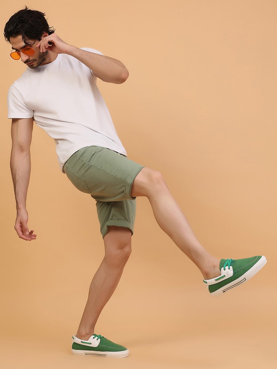Men Low Top Canvas Boat Shoes