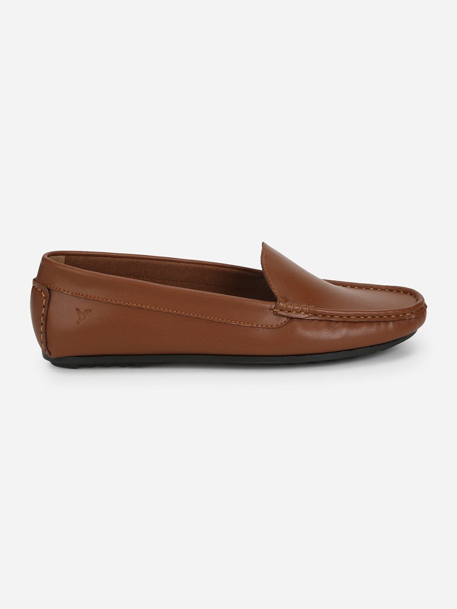 Brown Solid Casual Loafers