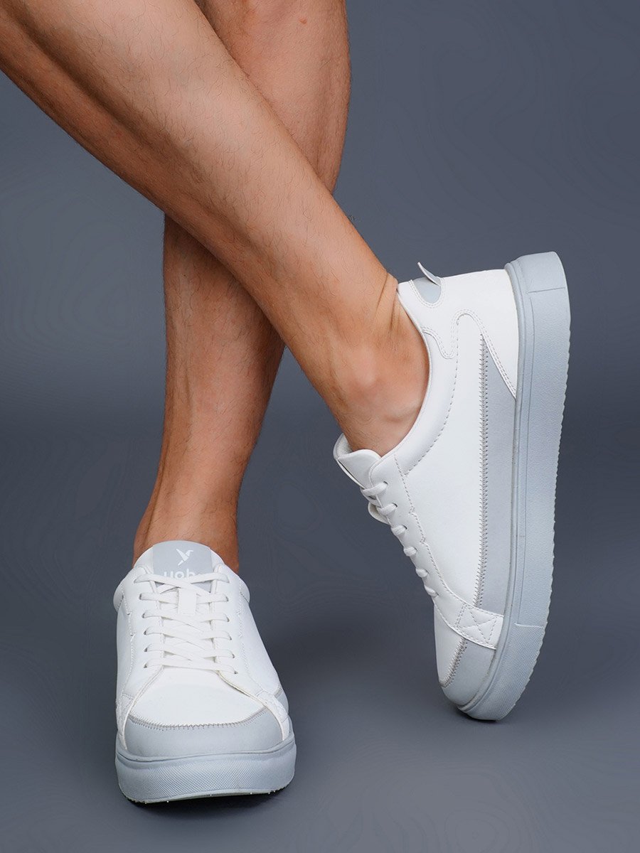 Men Contrast Panel Casual Sneakers