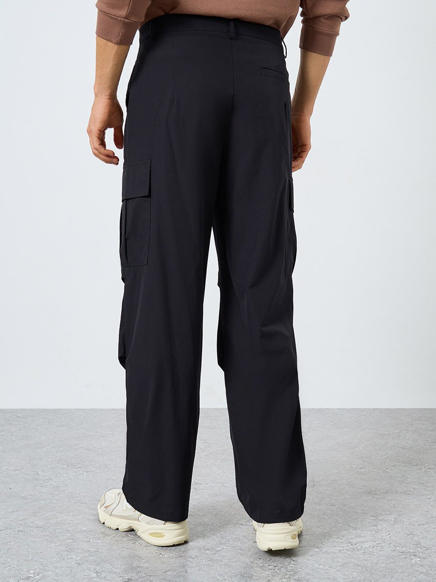 Men Oversized Straight Leg Streetwear Cargo Pants