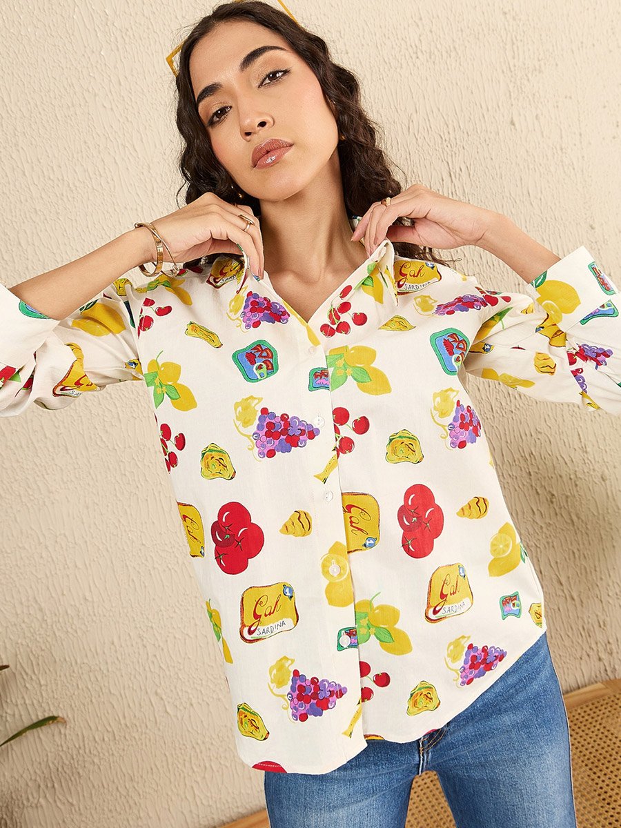 Printed Cotton Shirt