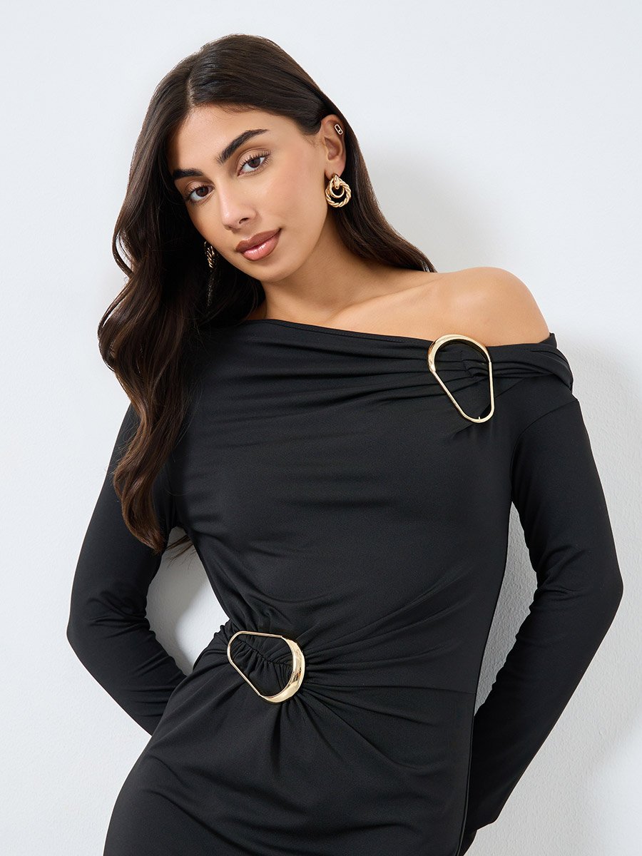black one shoulder asymmetric neck midi dress Amazon.com: bawilom Satin Midi Dresses for Women Elegant One Shoulder Asymmetric Neck High Waist Cocktail Dress Evening Party Gowns Black : Clothing, Shoes & Jewelry