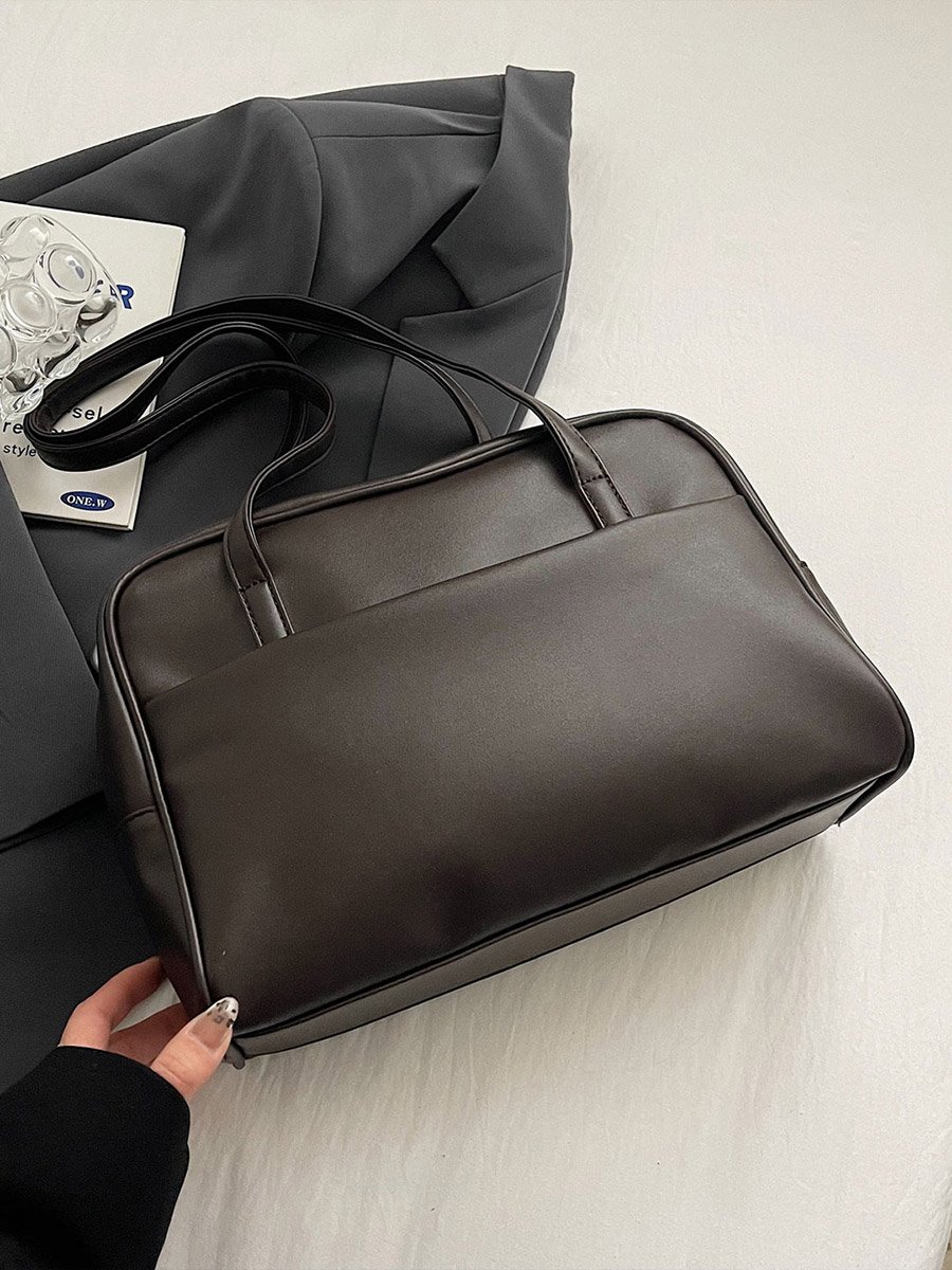 Coffee Brown Shoulder Bag without Pendant