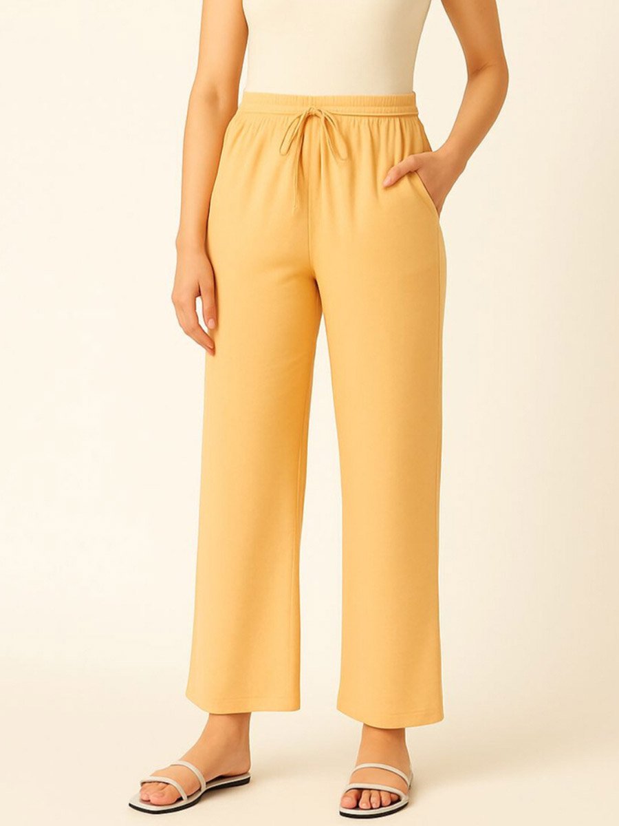 Women Yellow Relaxed Fit Joggers