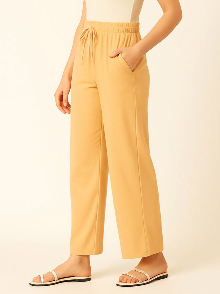 Women Yellow Relaxed Fit Joggers