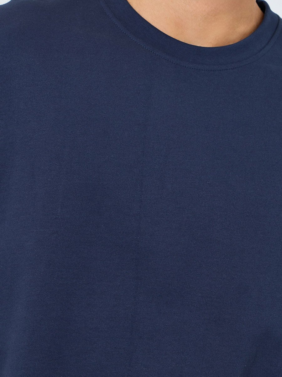Men Oversized Back Print Terry T-Shirt