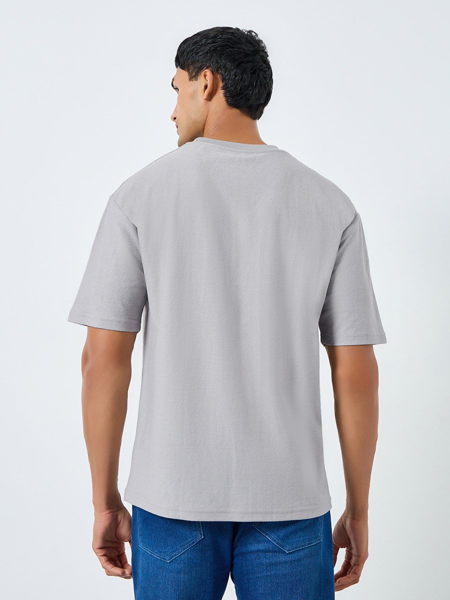 Men Grey Tokyo Graphic Print Oversized T-Shirt For Men at Oman | Styli