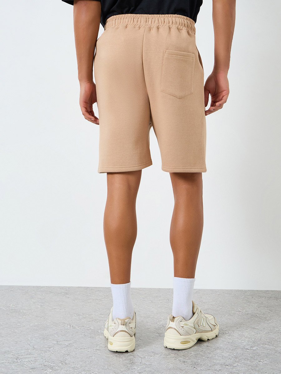 Men Regular Fit Revere Terry Fleece Shorts