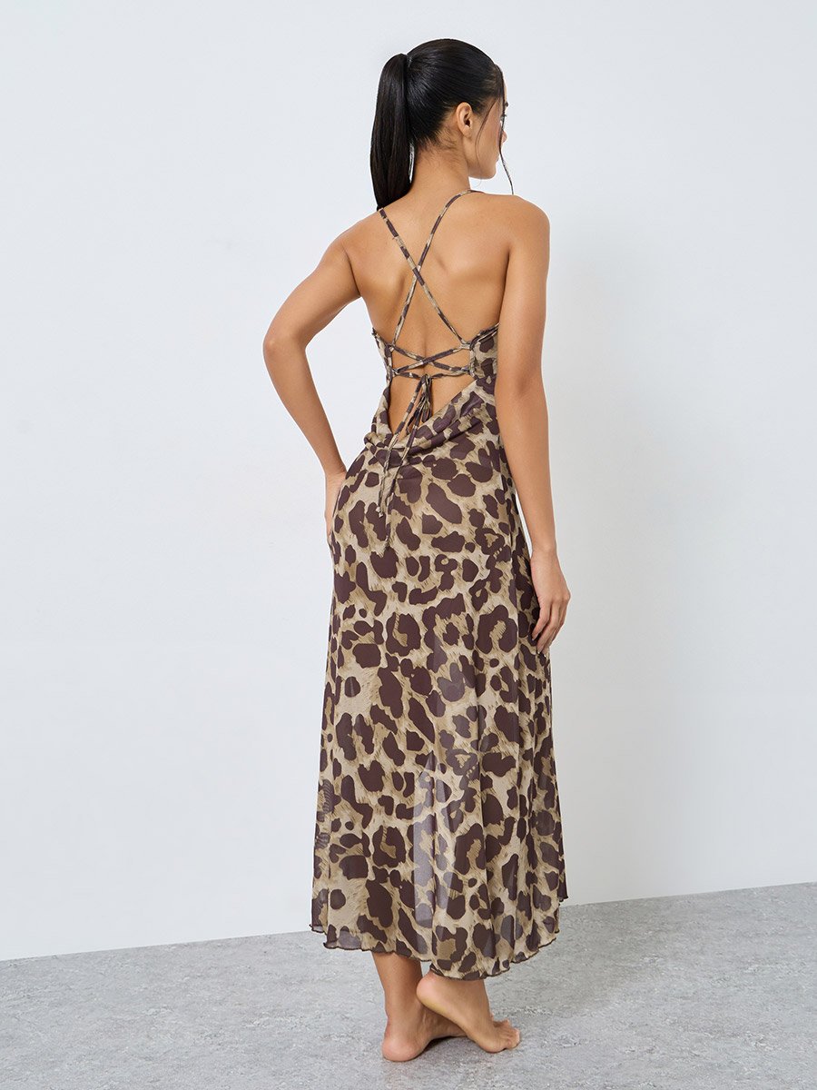 flared slip dress Flared Slip Dress - White main image 1