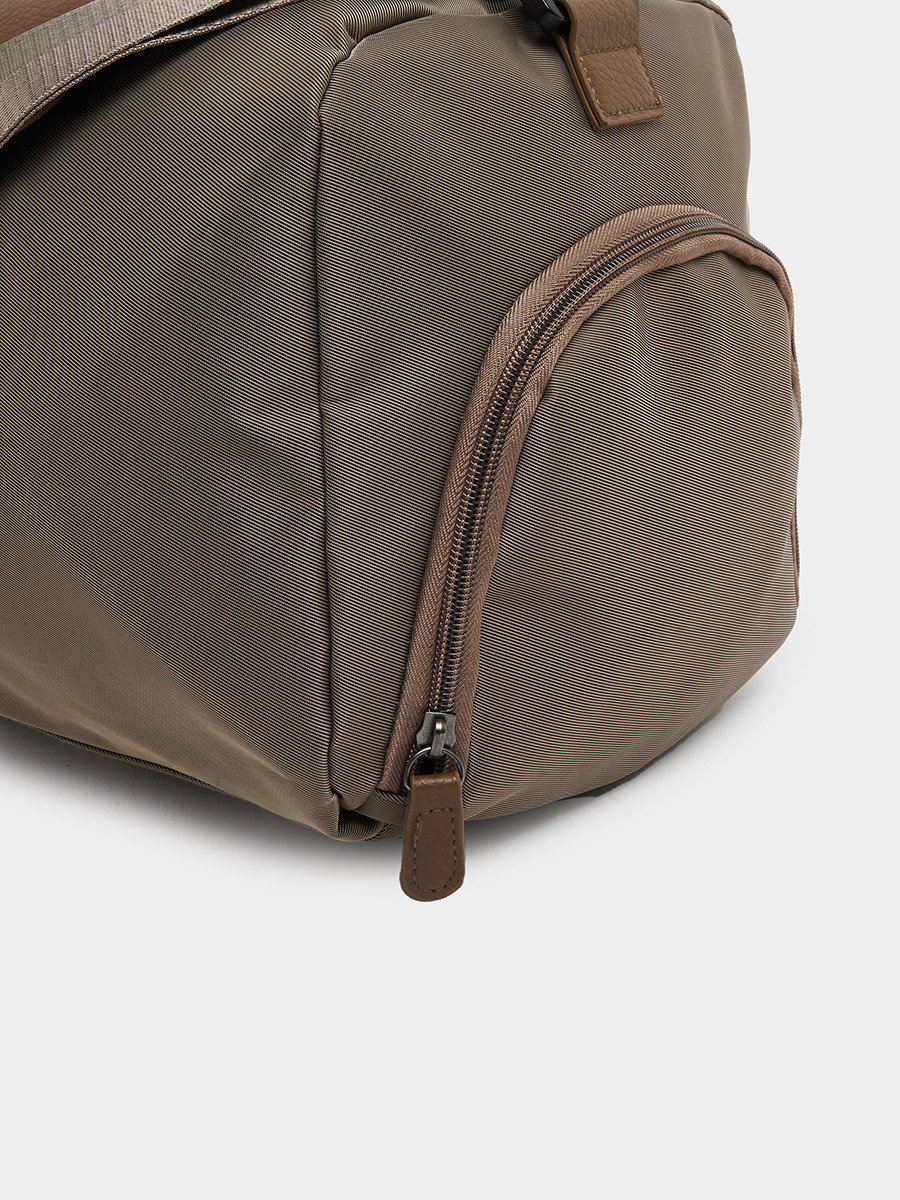 Khaki Gym Bag with Extra Pockets