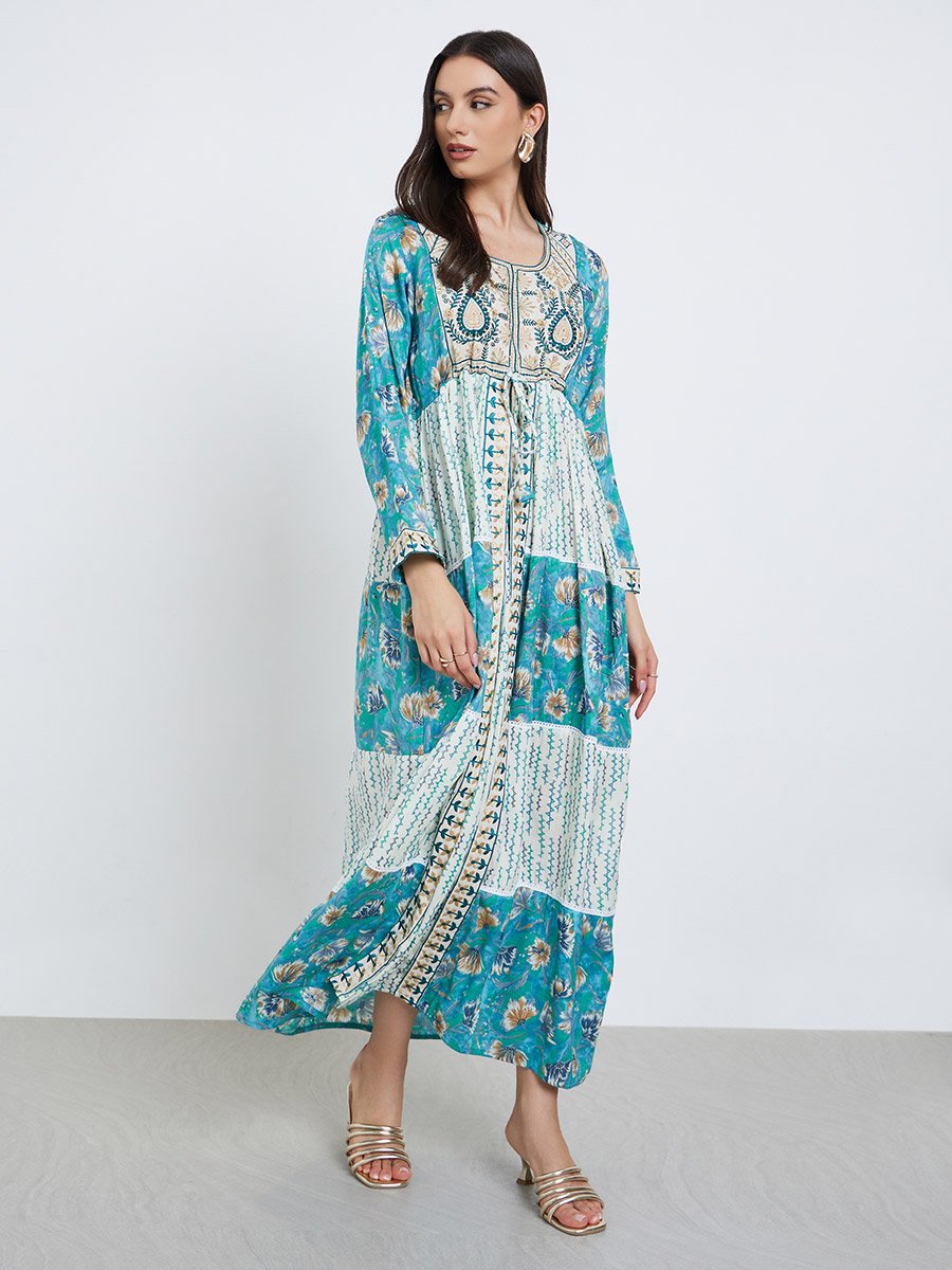 Embellished Handwork Embroidery Jalabiya