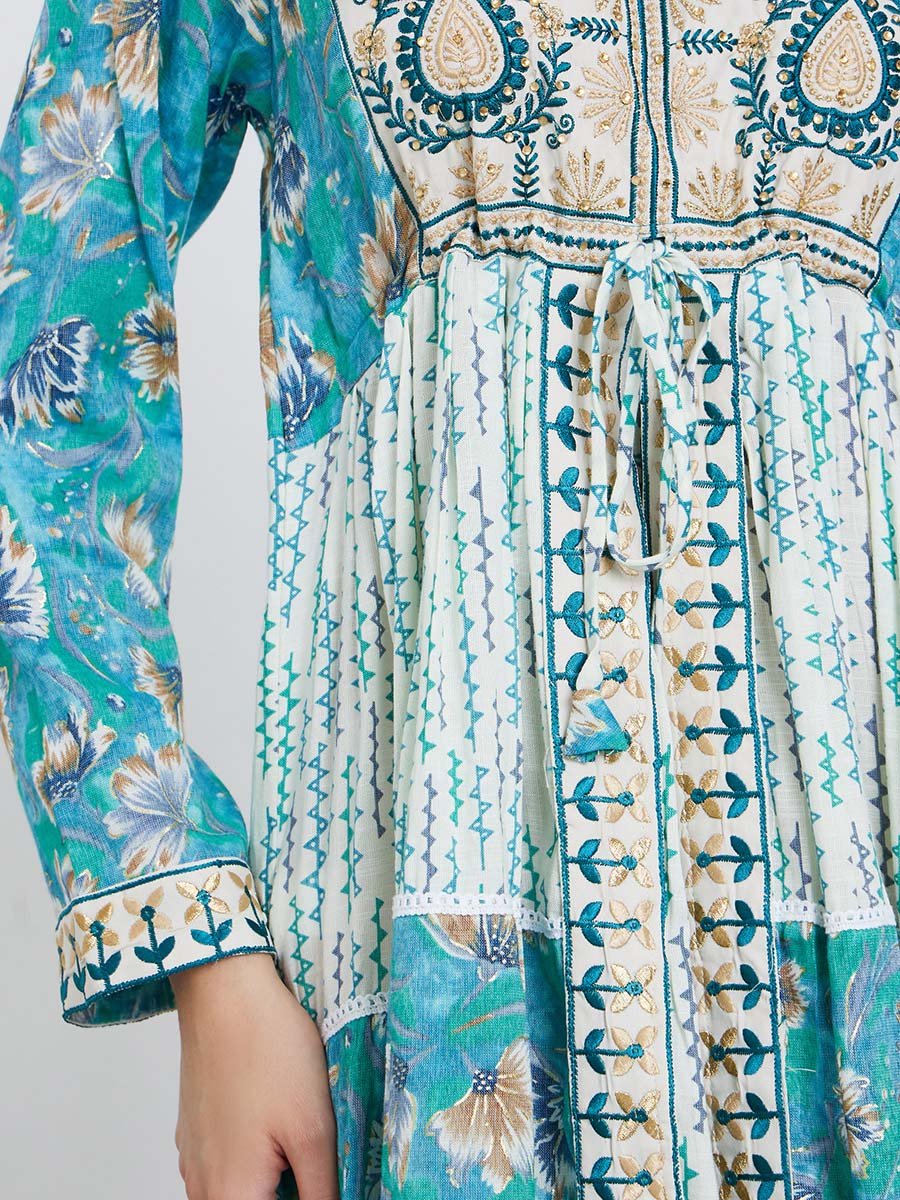 Embellished Handwork Embroidery Jalabiya
