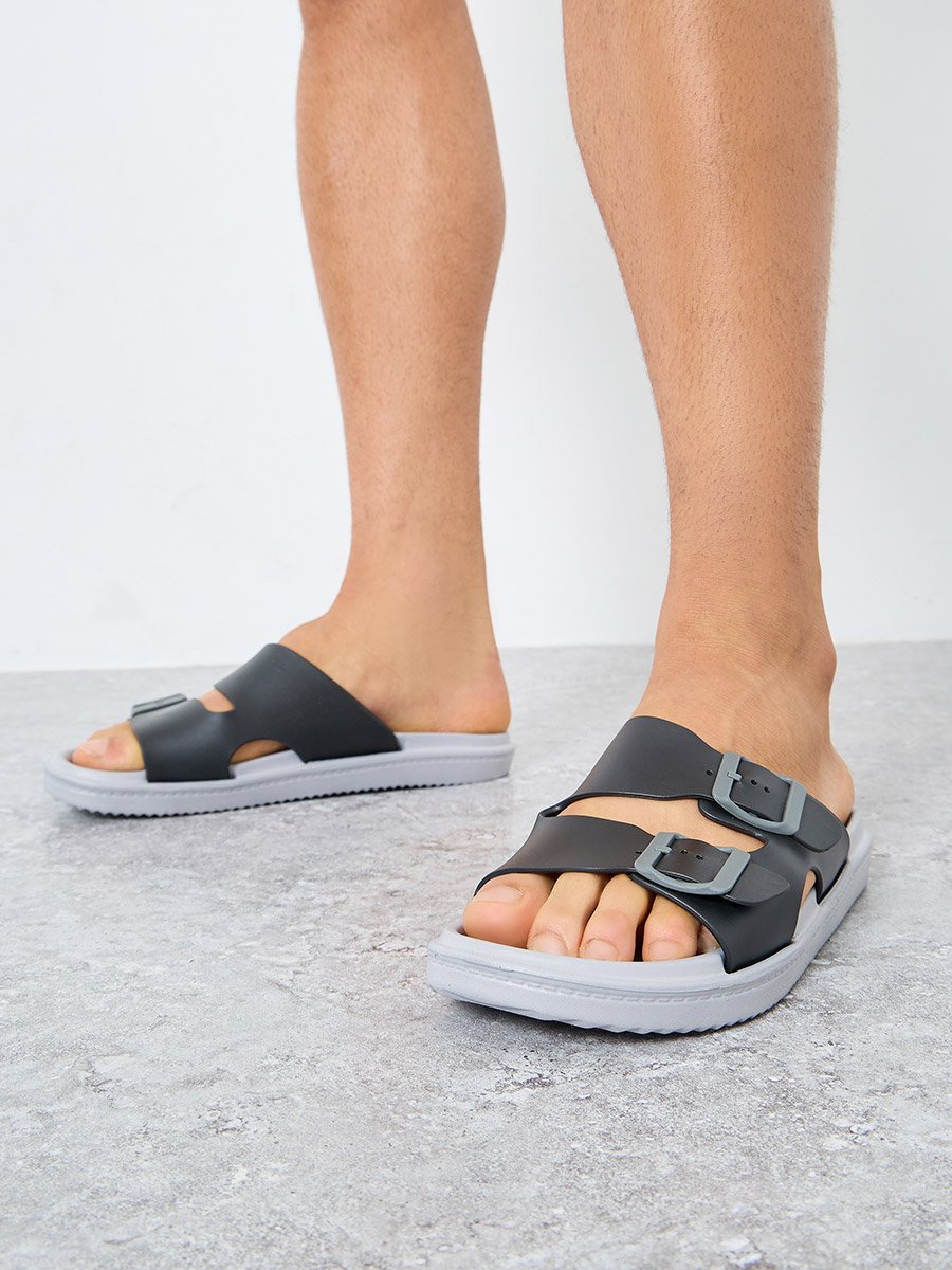 Dual Buckle Detail Slides