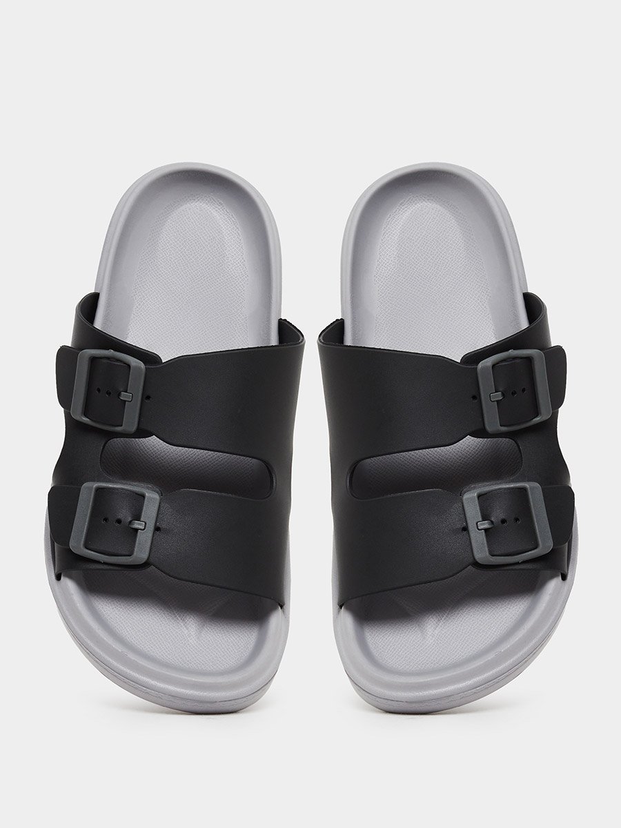 Dual Buckle Detail Slides