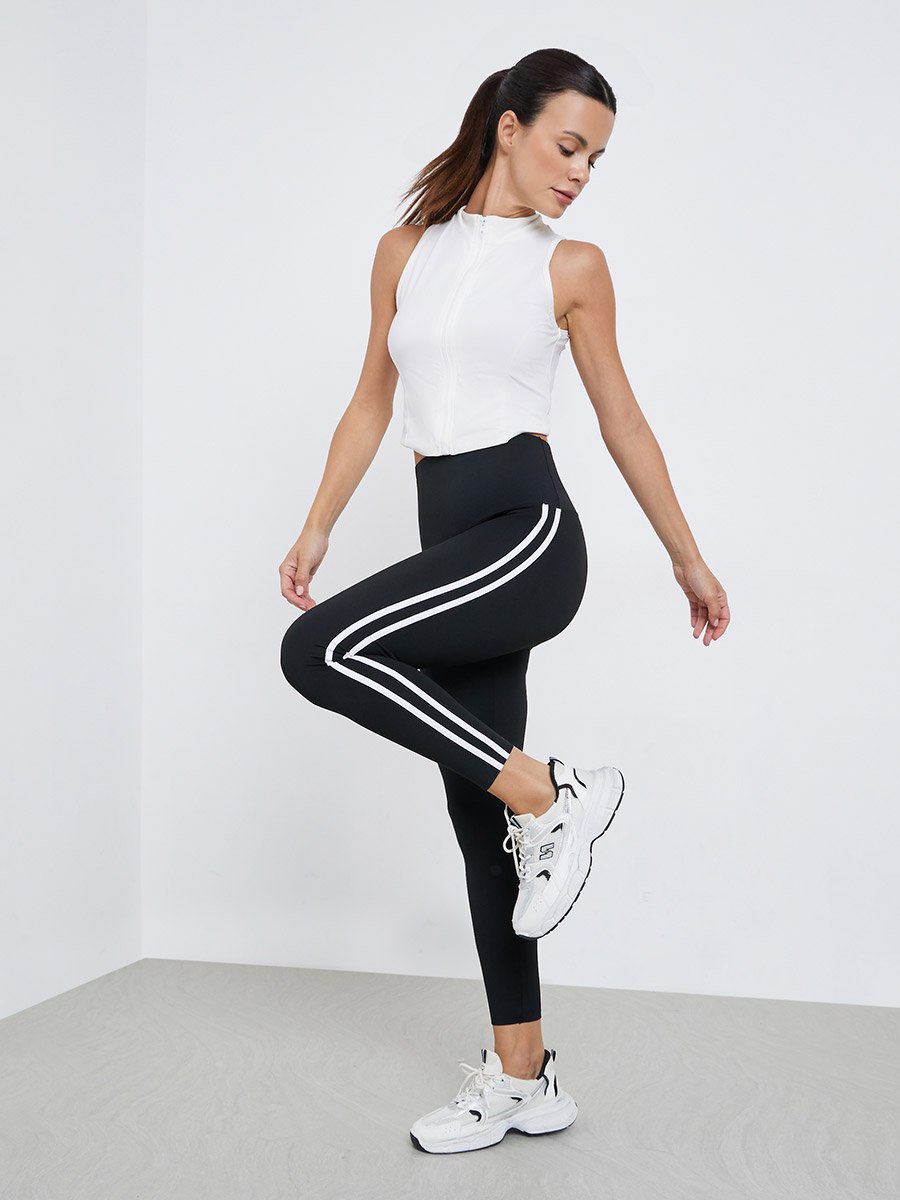 Double Side Striped Detail Leggings