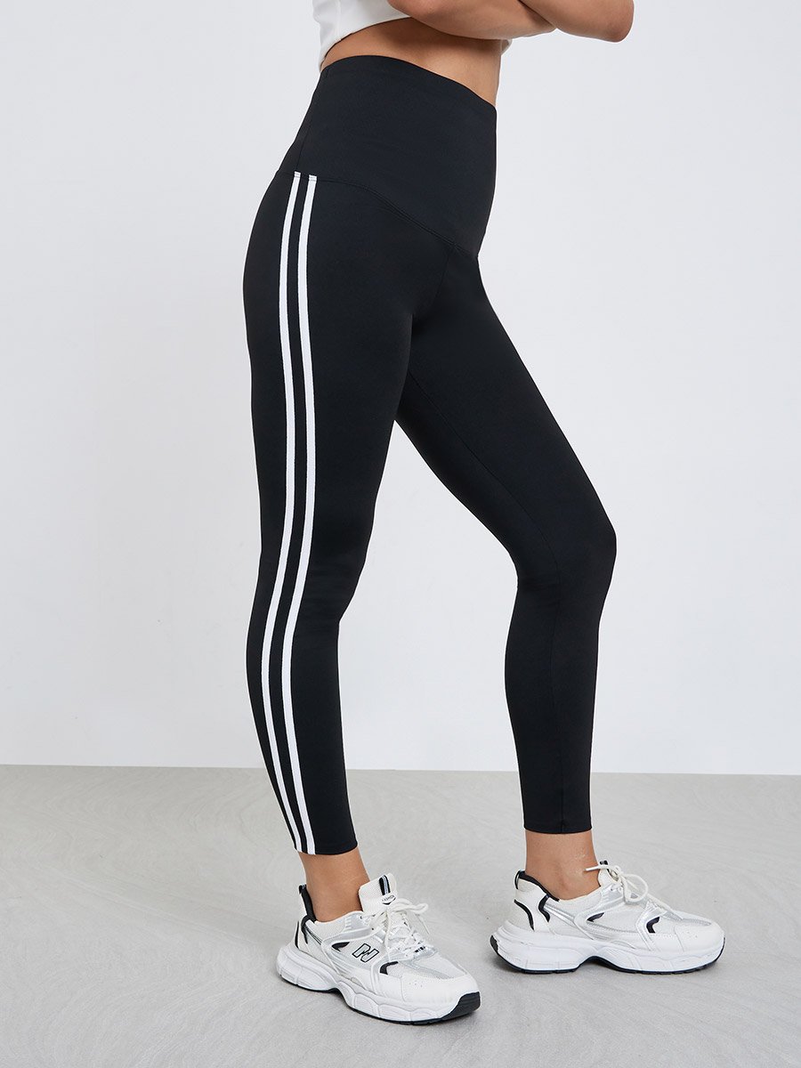 Double Side Striped Detail Leggings
