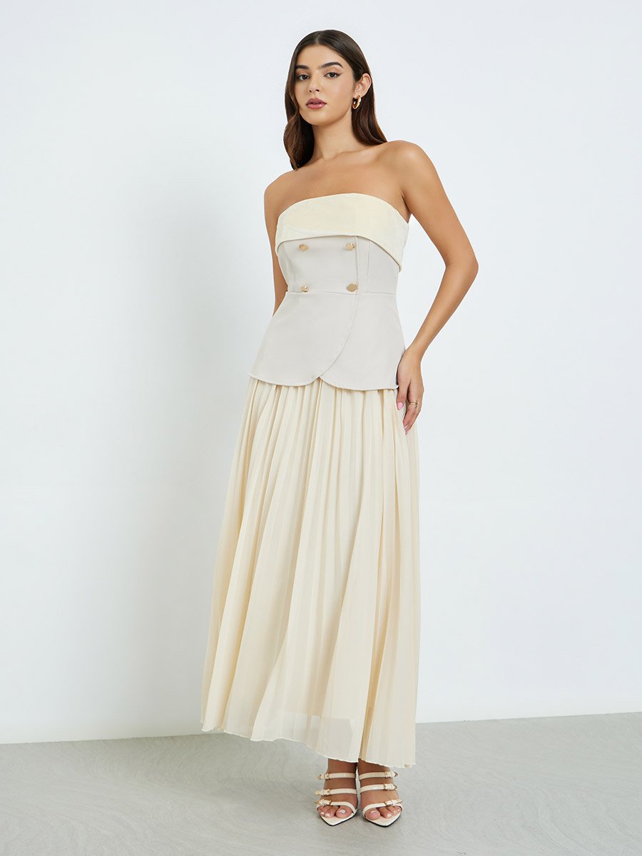 open lace back dress Brother Brother Double Pleated Pants - Dusty Khaki
