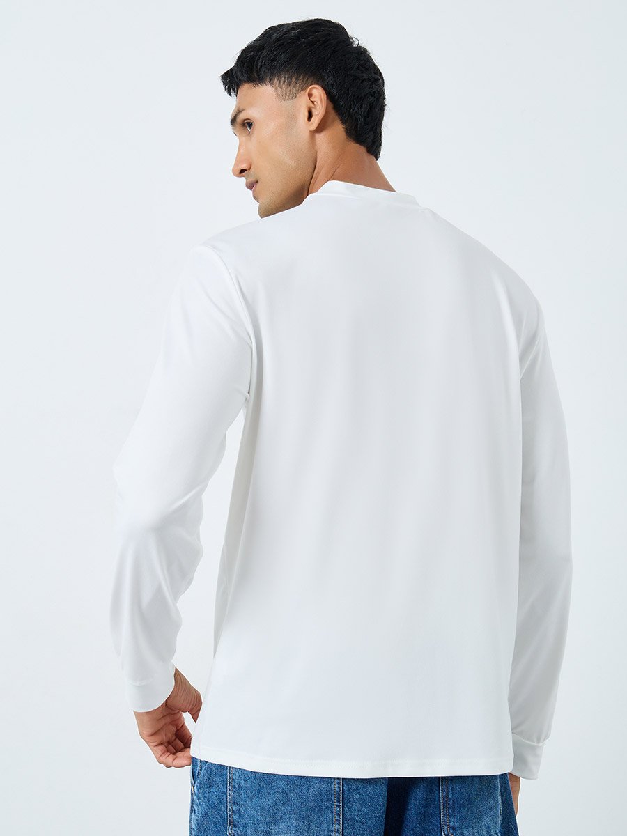 White Chicago Cubs Graphic Slim Fit T-Shirt