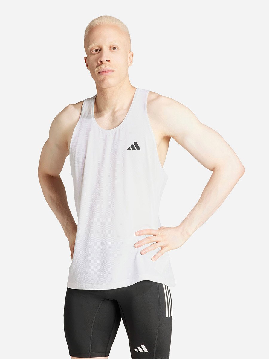 Own The Run Men Tank Top White