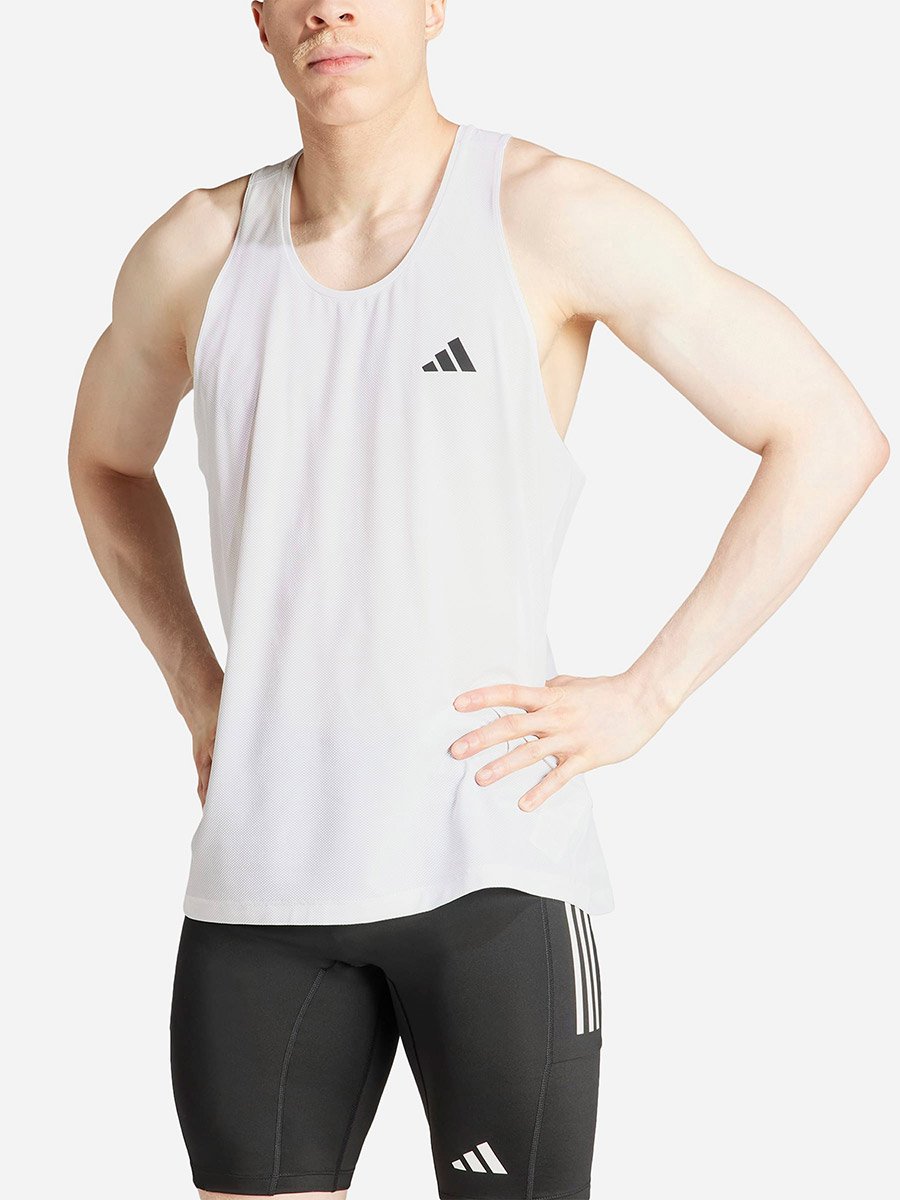 Own The Run Men Tank Top White