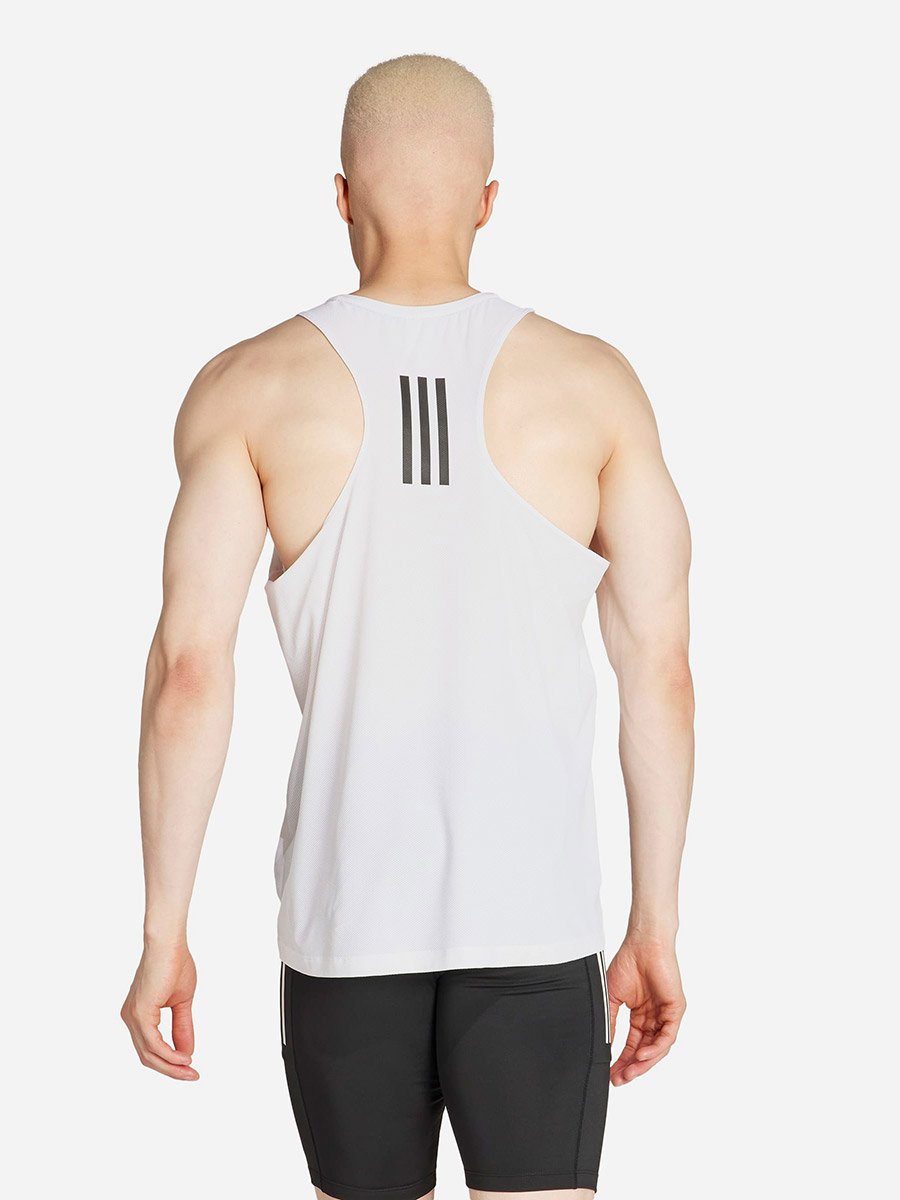 Own The Run Men Tank Top White