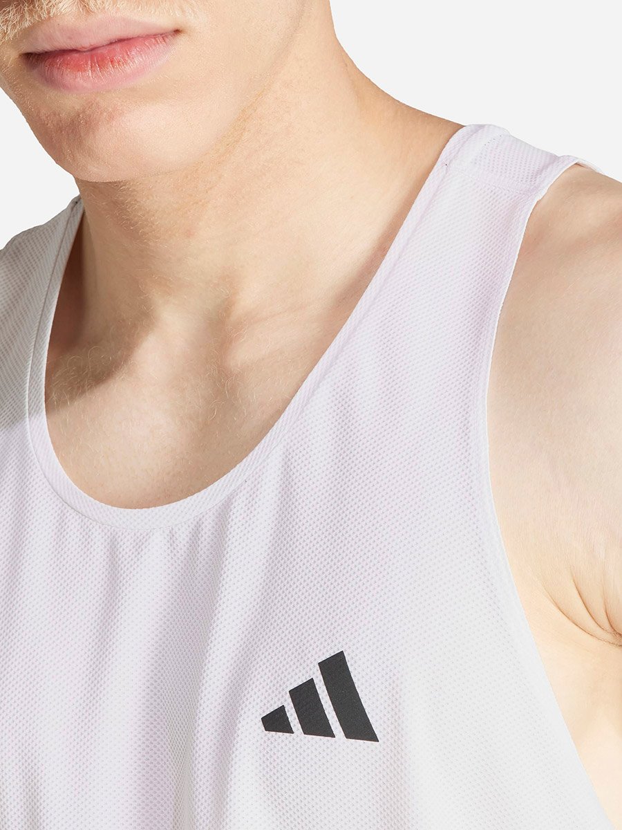 Own The Run Men Tank Top White