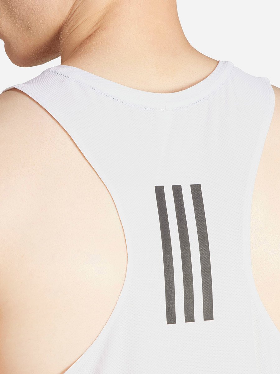 Own The Run Men Tank Top White