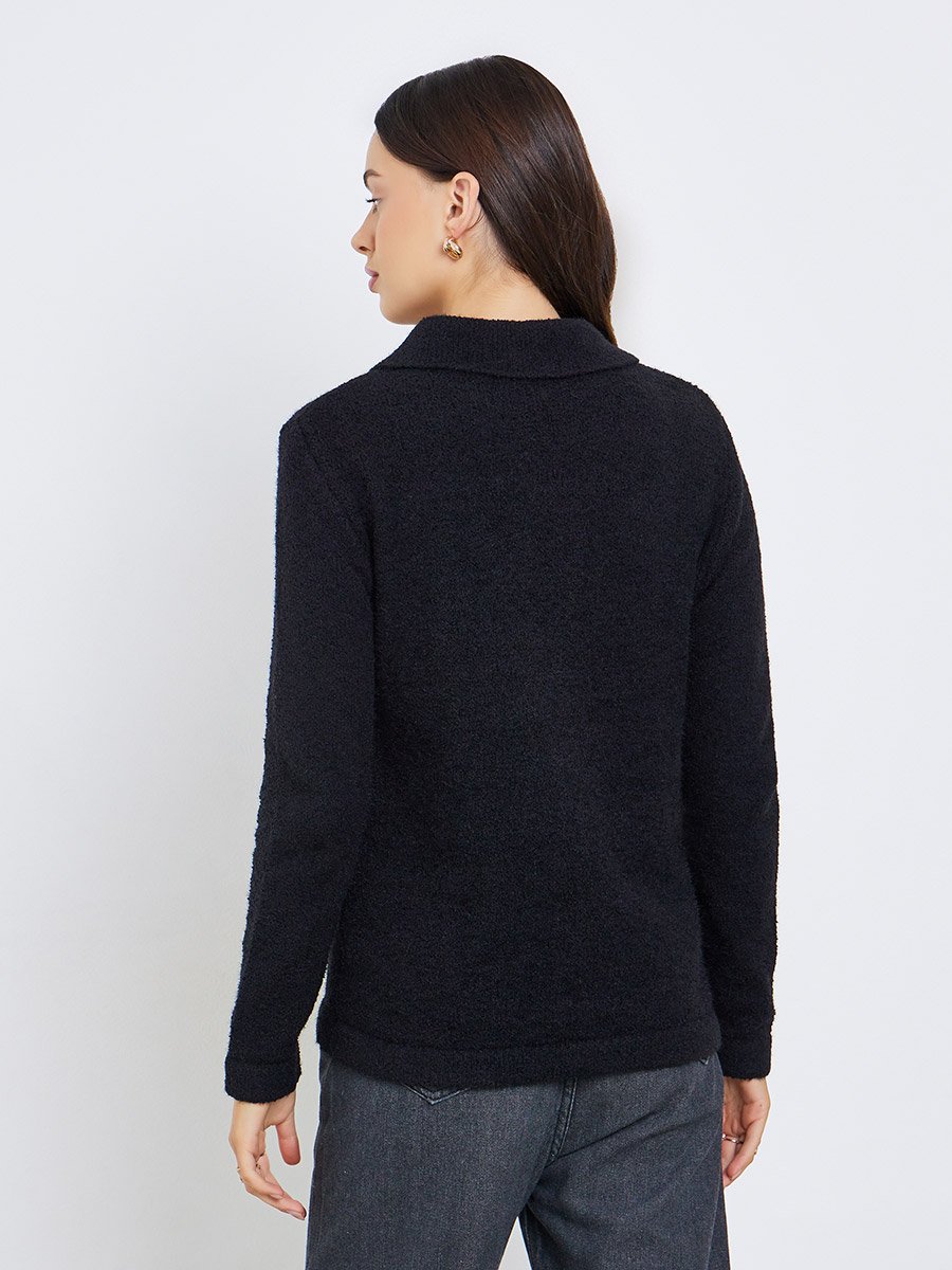 Regular Fit Buttoned Chunky Knit Cardigan