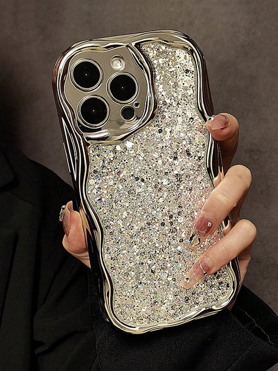 Silver Embellished Back iPhone Case