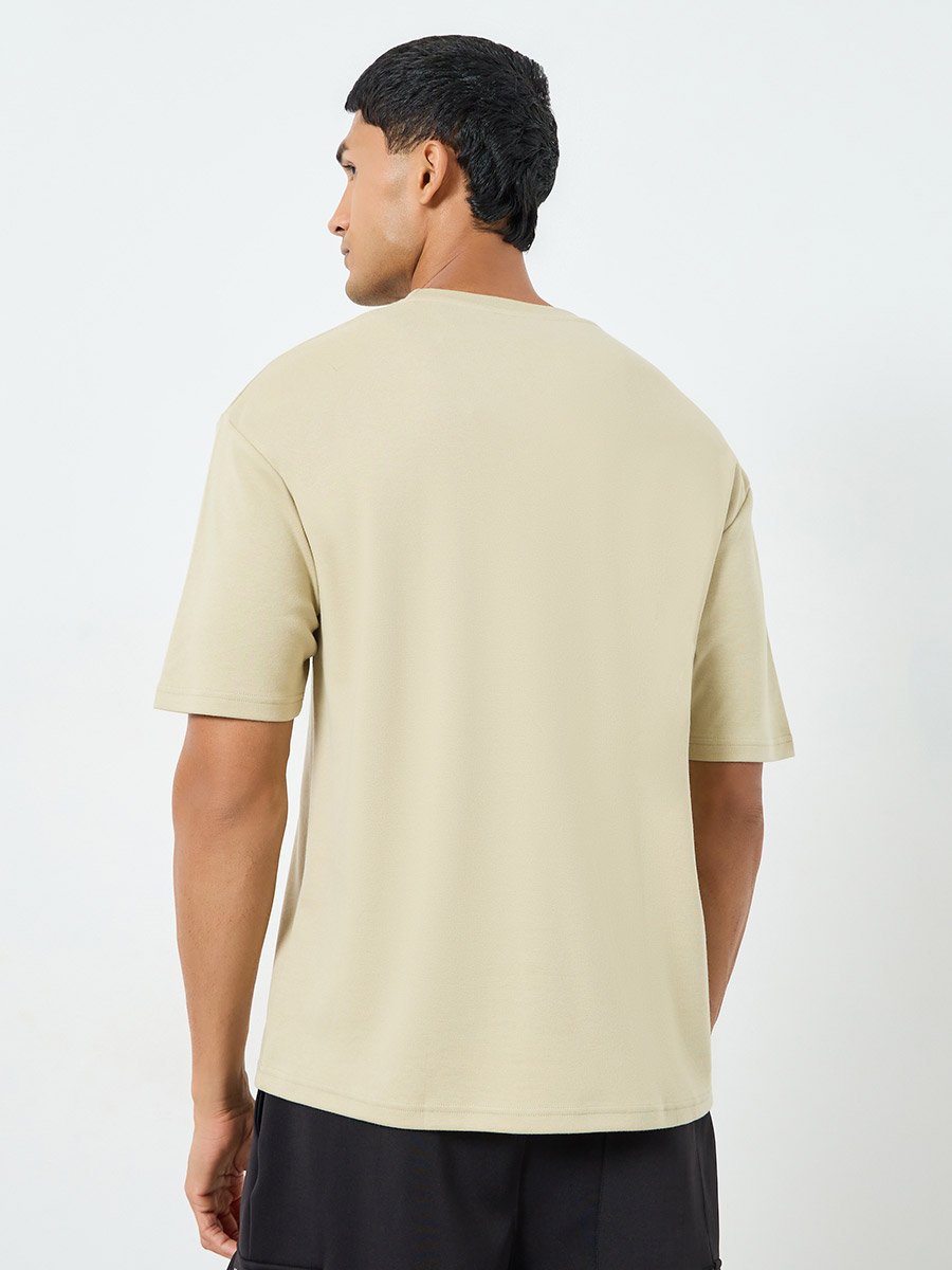 Men Oversized Slogan Print T-Shirt