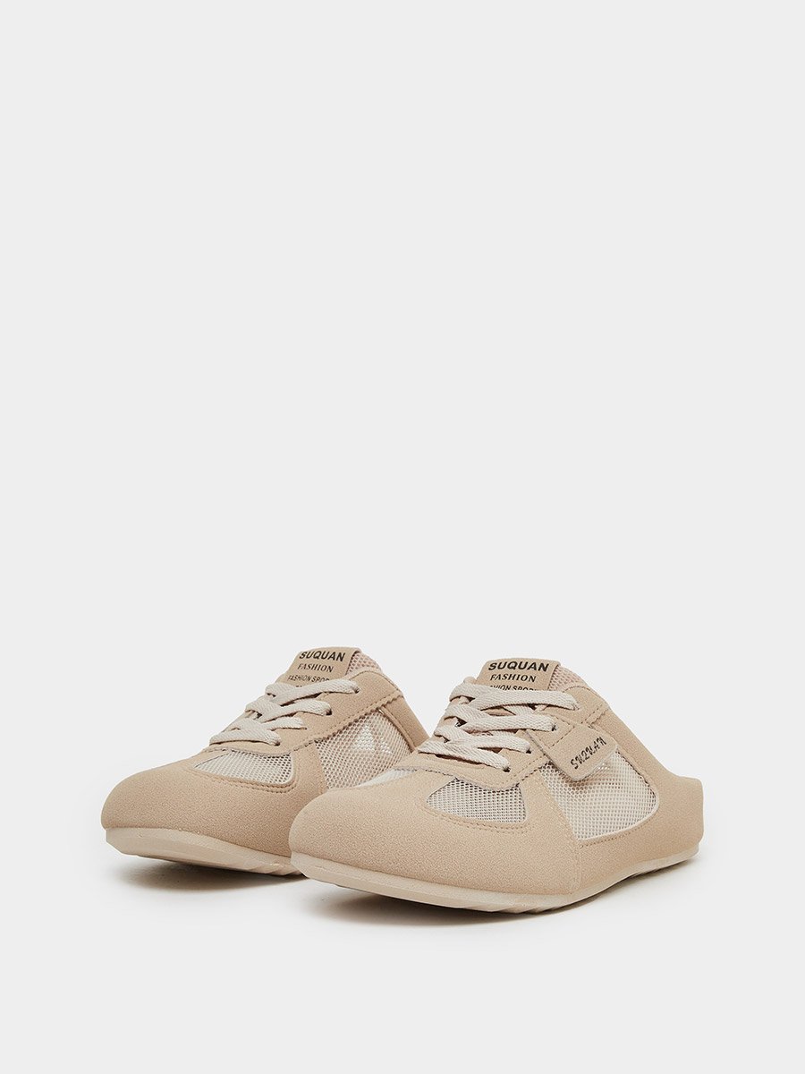 Beige Slip On Casual Shoes