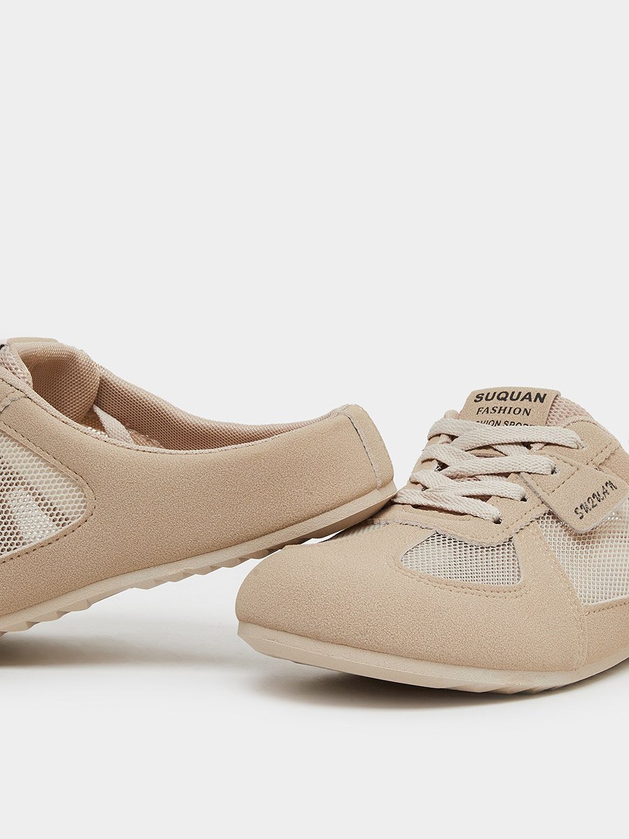 Beige Slip On Casual Shoes