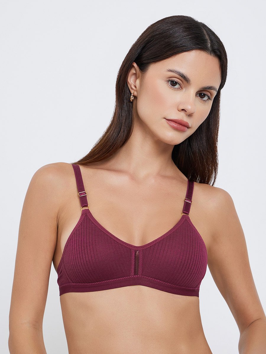 Pack of 2 - Ribbed Non-Wired Padded T-Shirt Bra