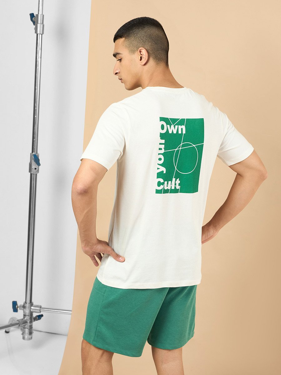 Men Off White Own Your Cult Graphic Print Short Sleeve T-Shirt