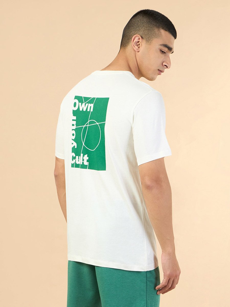 Men Off White Own Your Cult Graphic Print Short Sleeve T-Shirt