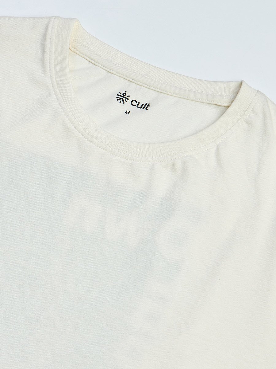 Men Off White Own Your Cult Graphic Print Short Sleeve T-Shirt