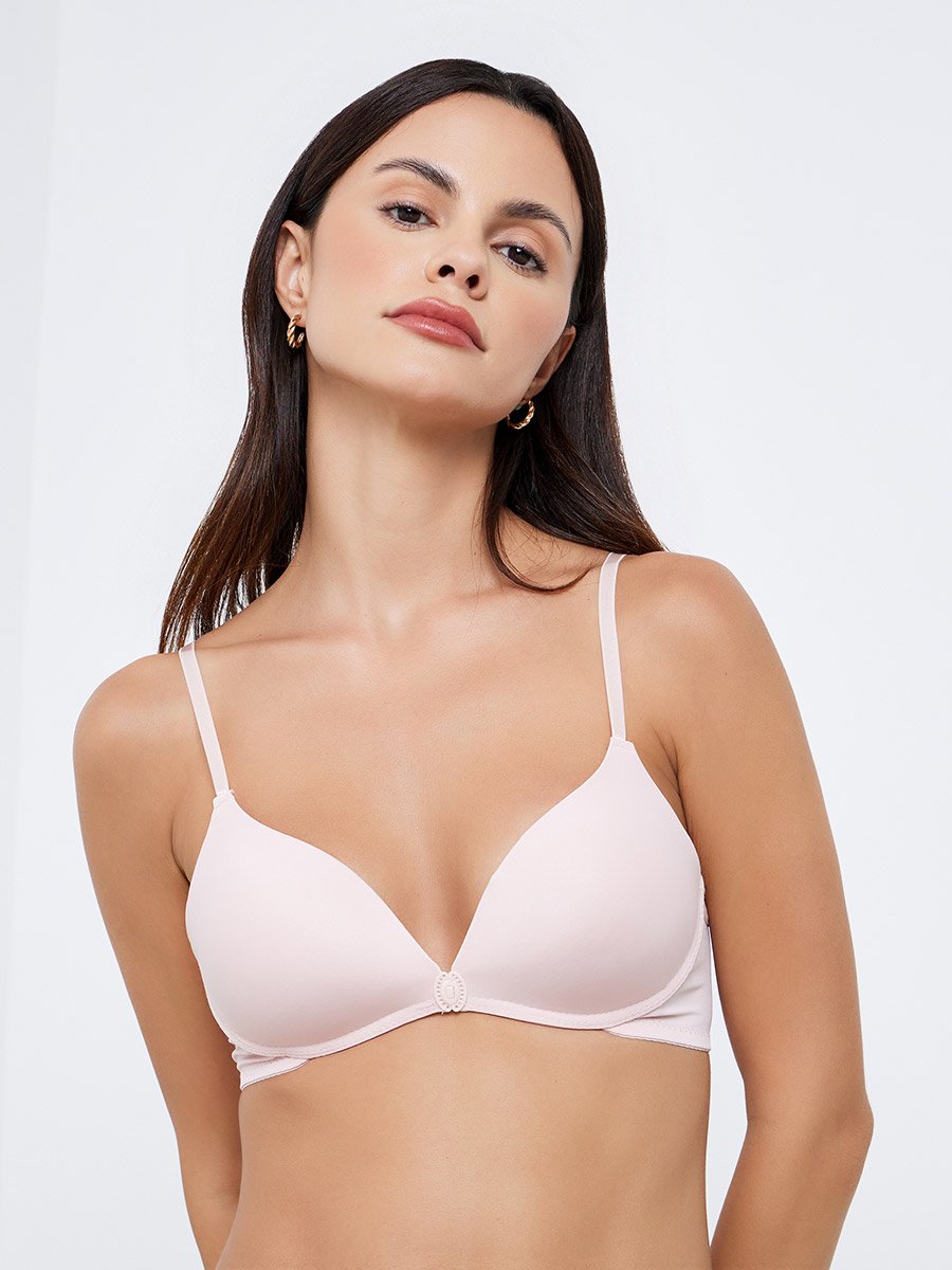 طقم من 3 - حمالة صدر مبطنة بدون سلك بإغلاق أمامي