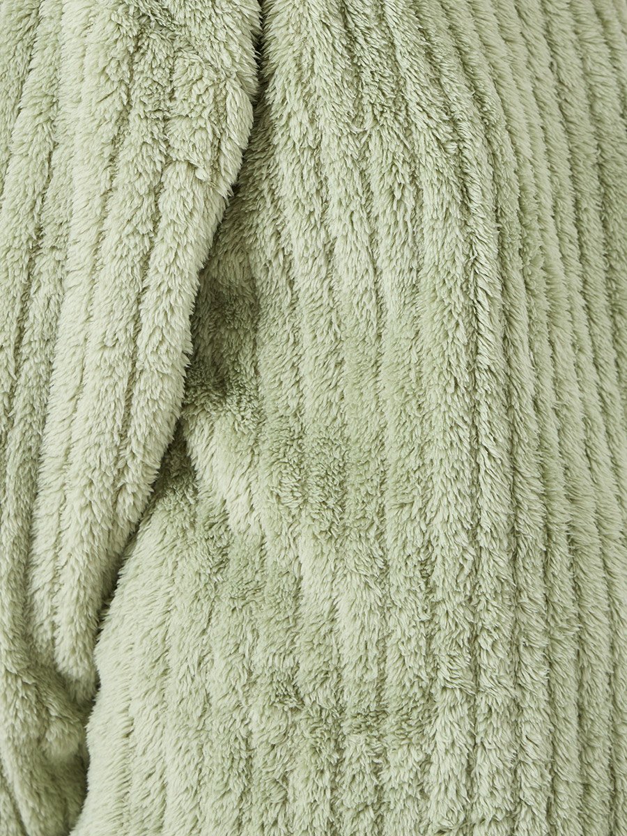 Chunky Rib Fleece Drop Shoulder Top and Pyjama Set