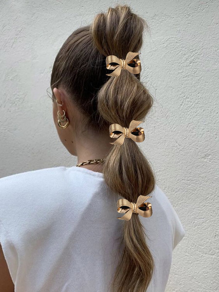 Set of 3 - Bow Shape Hair Tie