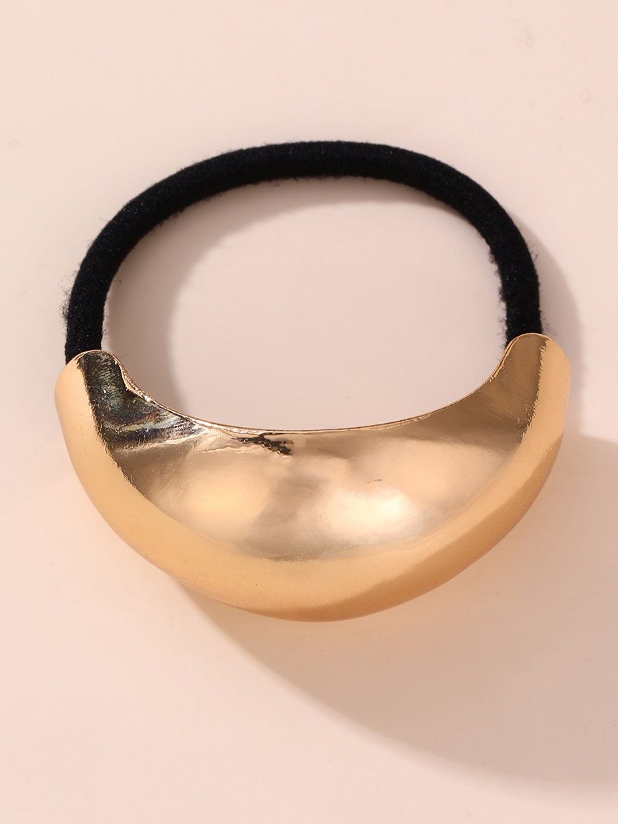 Drop Shape Metallic Hair Tie