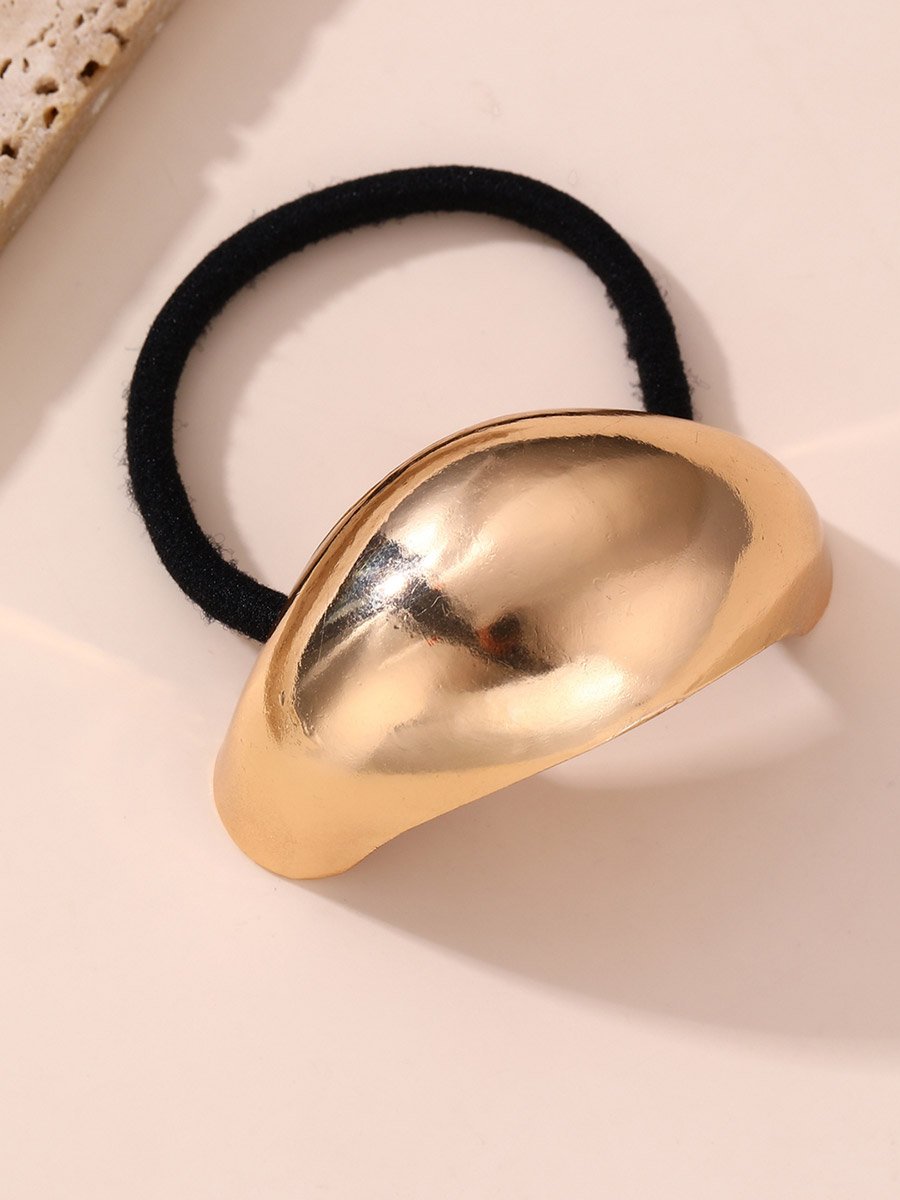 Drop Shape Metallic Hair Tie