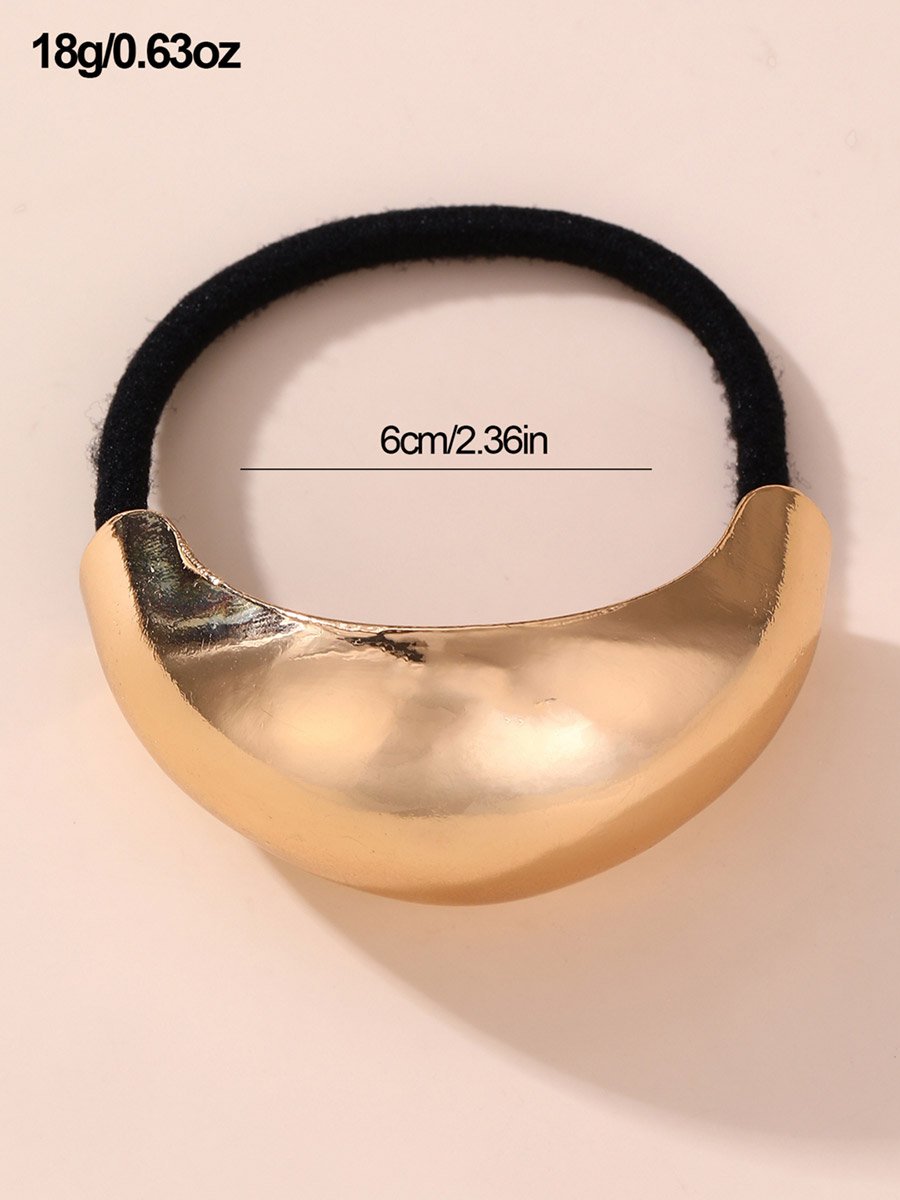 Drop Shape Metallic Hair Tie