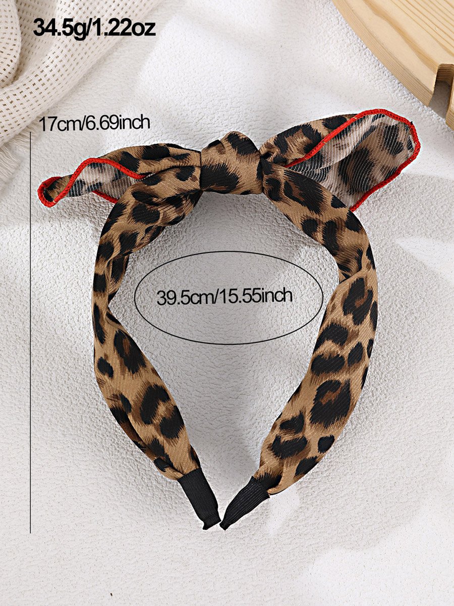 Leopard Printed Bow Headband