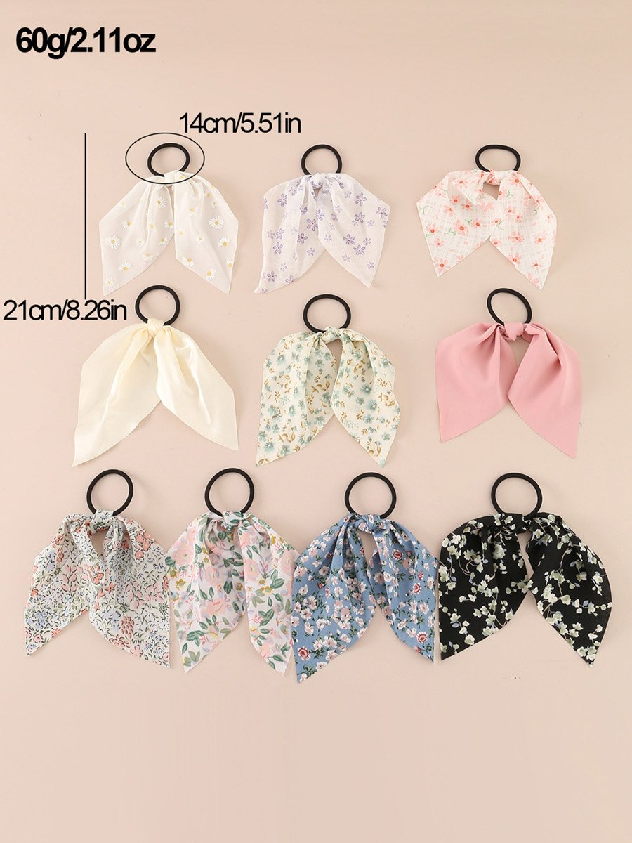 Set of 10 - Bow Hair Tie