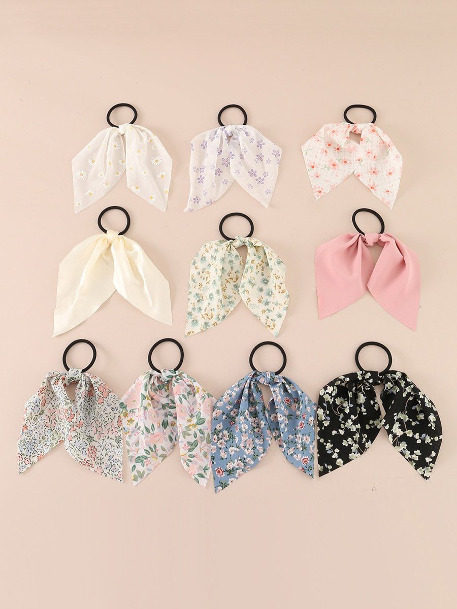 Set of 10 - Bow Hair Tie