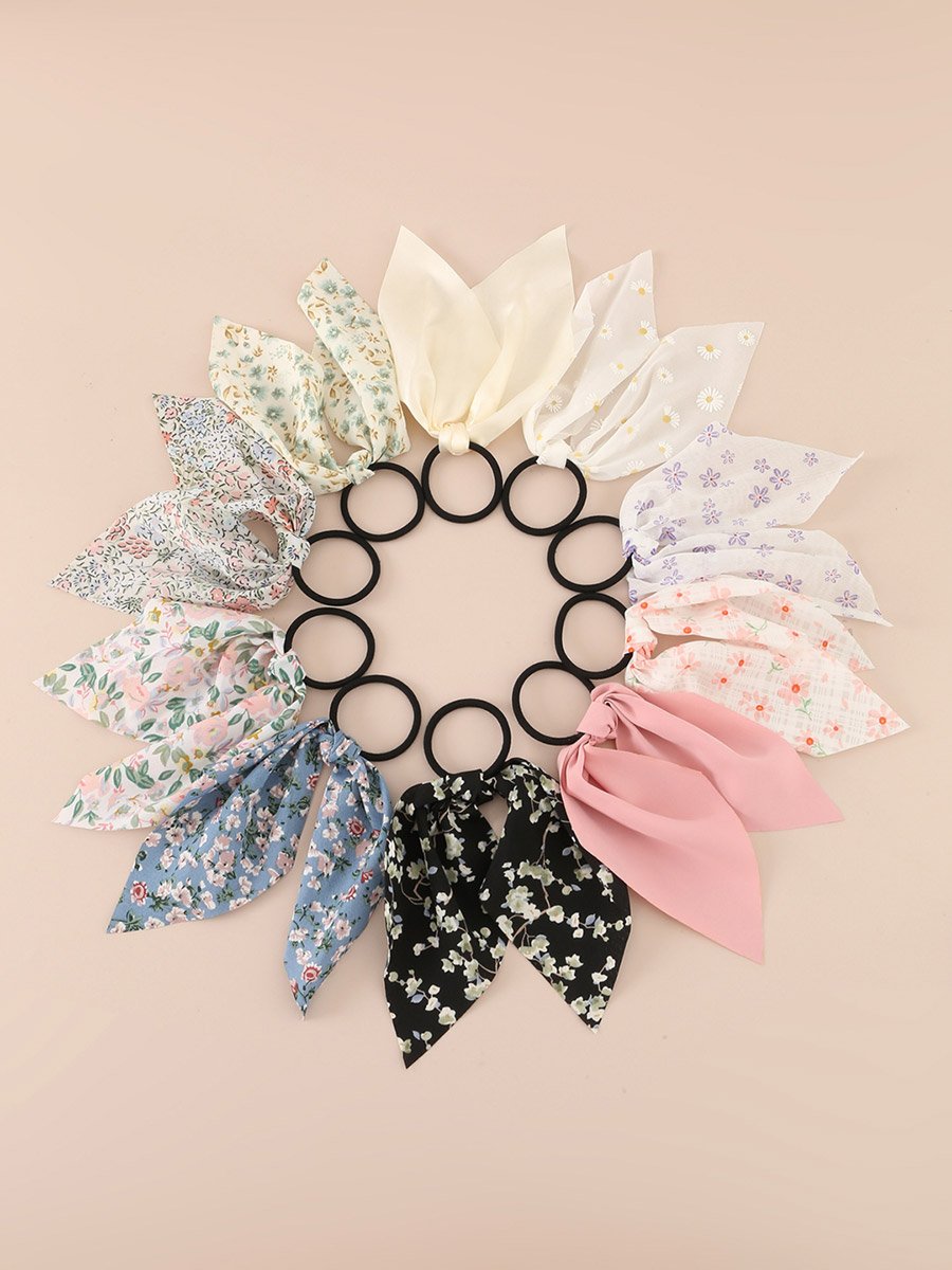 Set of 10 - Bow Hair Tie